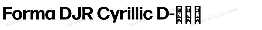 Forma DJR Cyrillic D字体转换 Forma DJR Cyrillic D字体转换